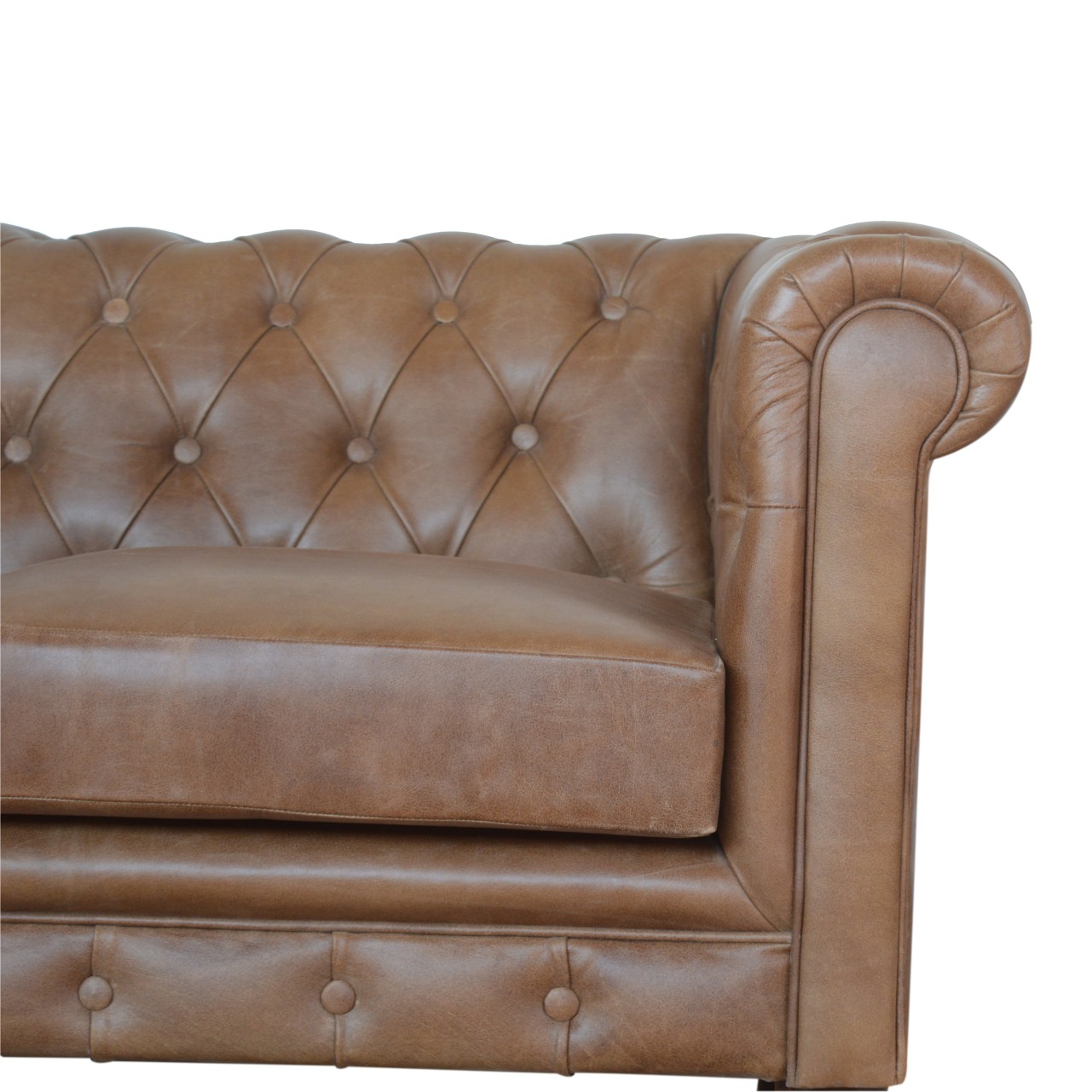 Buffalo Leather Chesterfield - Image 6