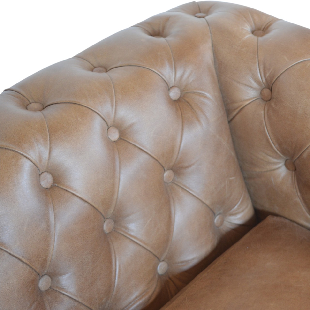 Buffalo Leather Chesterfield - Image 5