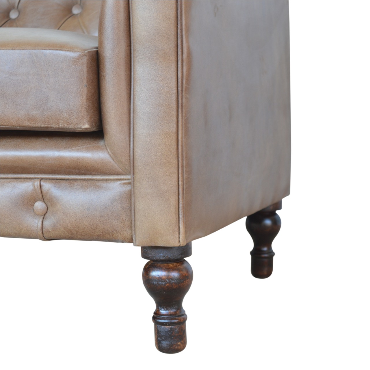 Buffalo Leather Chesterfield - Image 4
