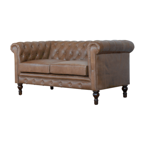 Buffalo Leather Chesterfield - Image 7