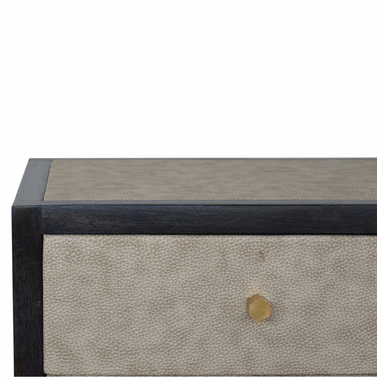 Faux Leather Nightstand – Bild 4