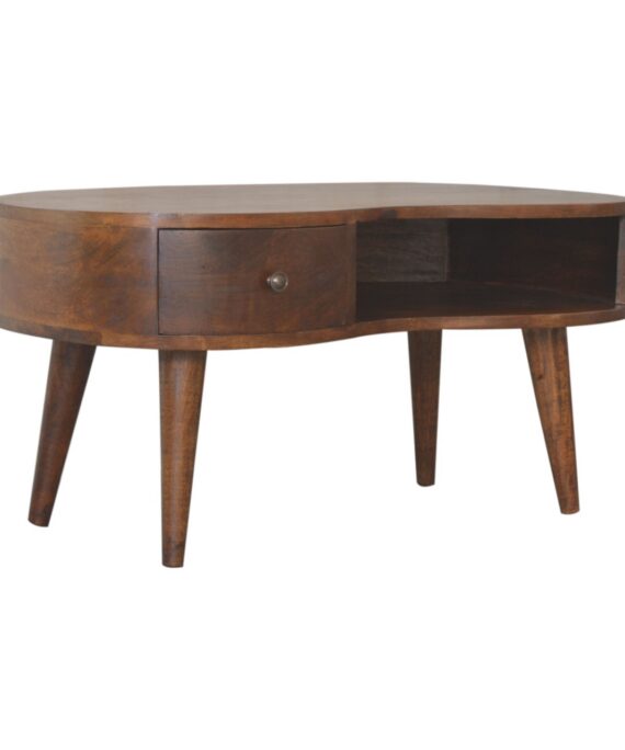 Chestnut Wave Coffee Table