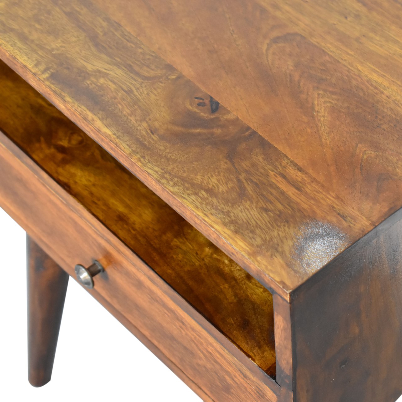Modern Chestnut Solid Wood nightstand - Image 5