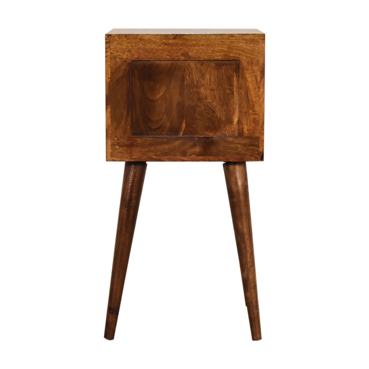 Mini 2 Drawer Chestnut nightstand - Image 7