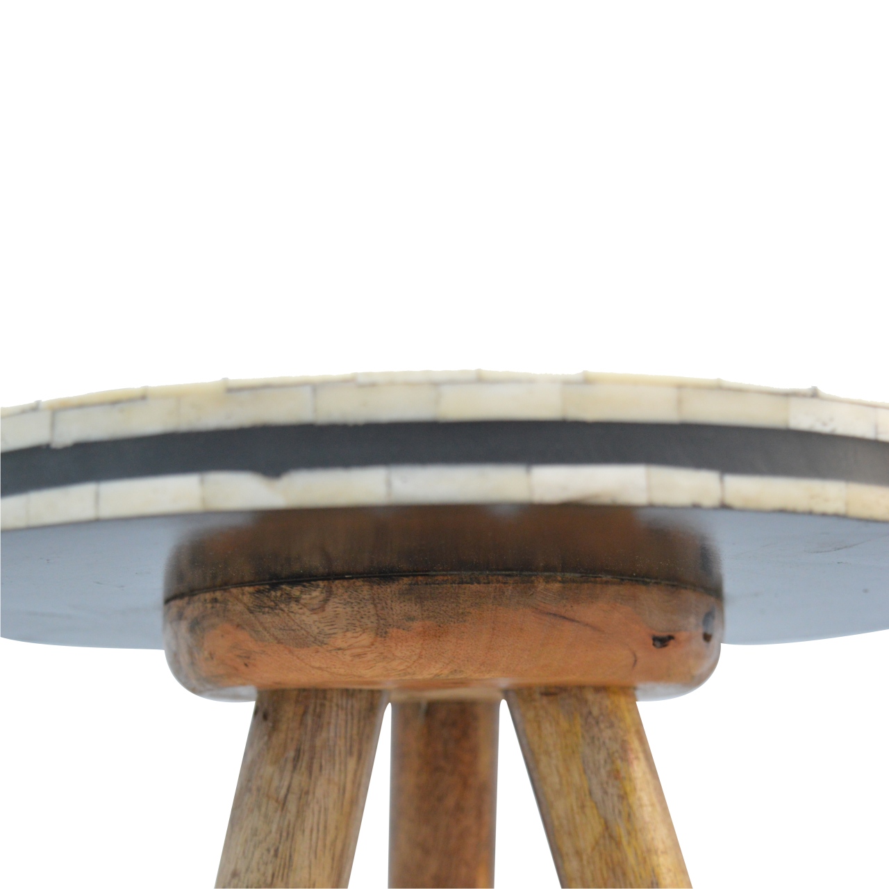 Bone Inlay Tripod Stool - Image 6