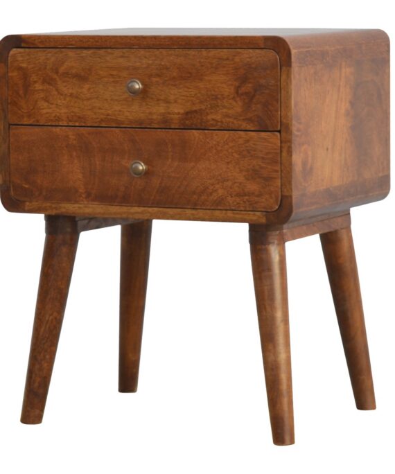 Curved nightstand