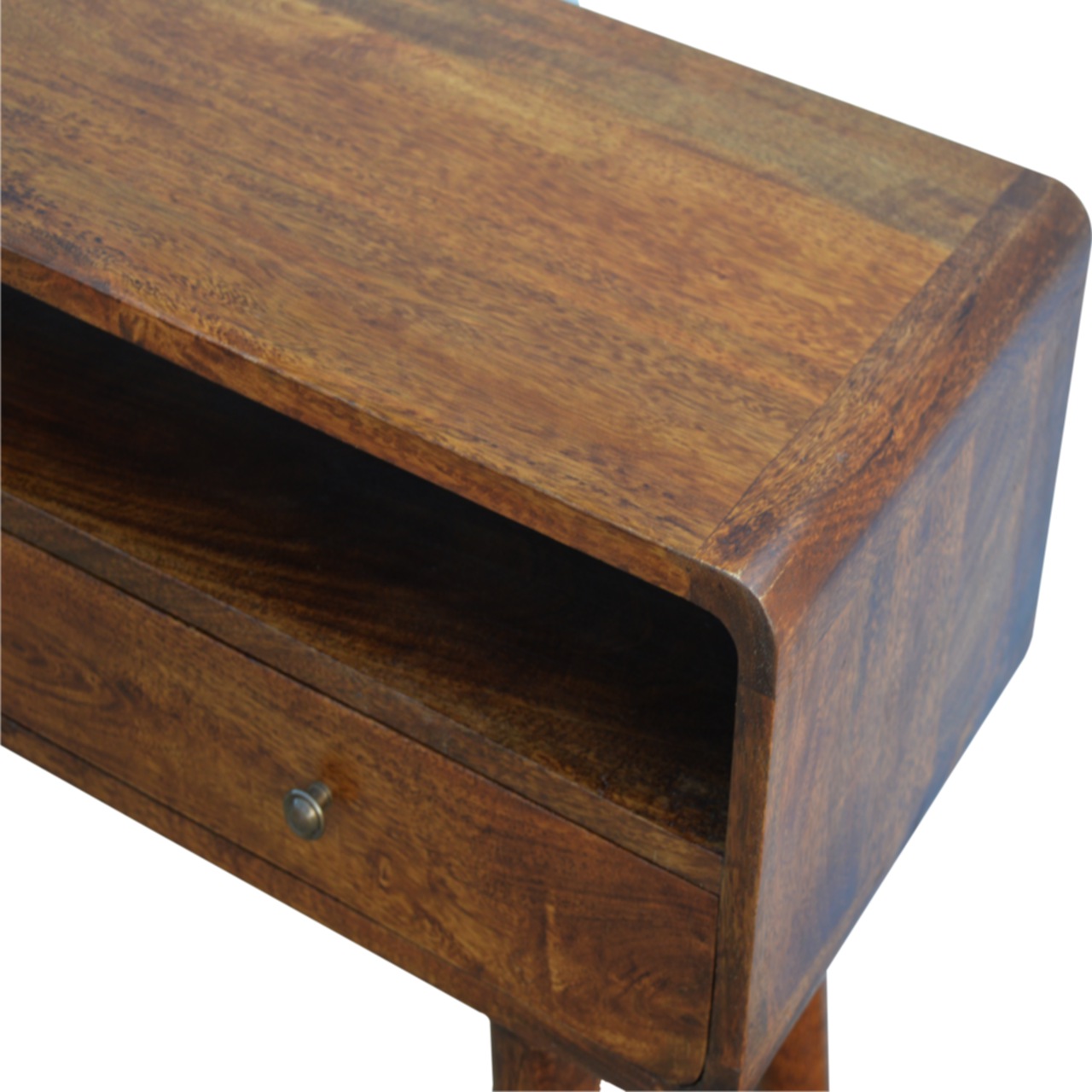 Curved Chestnut Console Table - Image 4