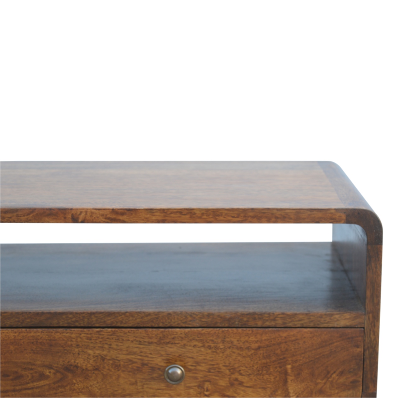 Curved Chestnut Console Table - Image 5