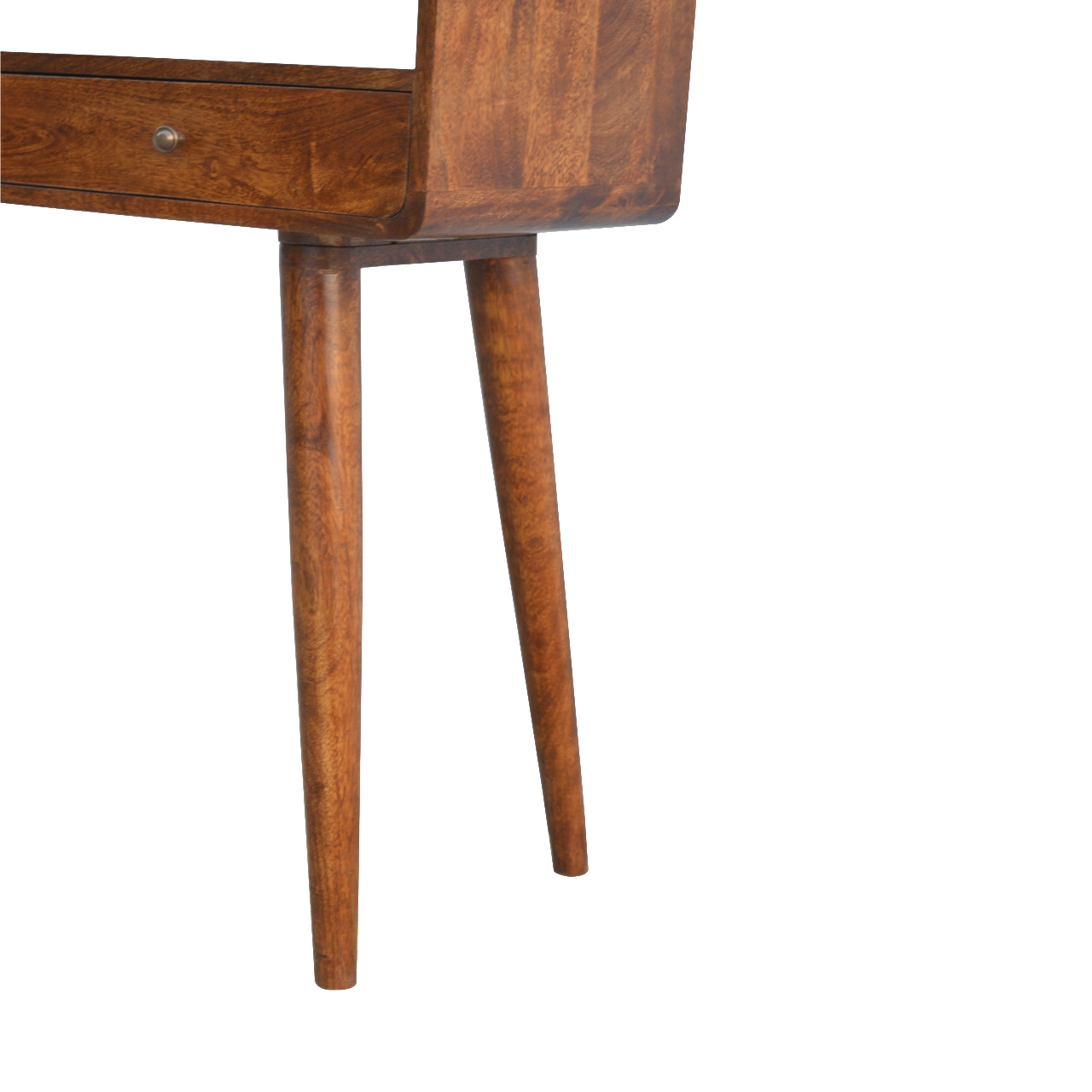 Curved Chestnut Console Table - Image 7