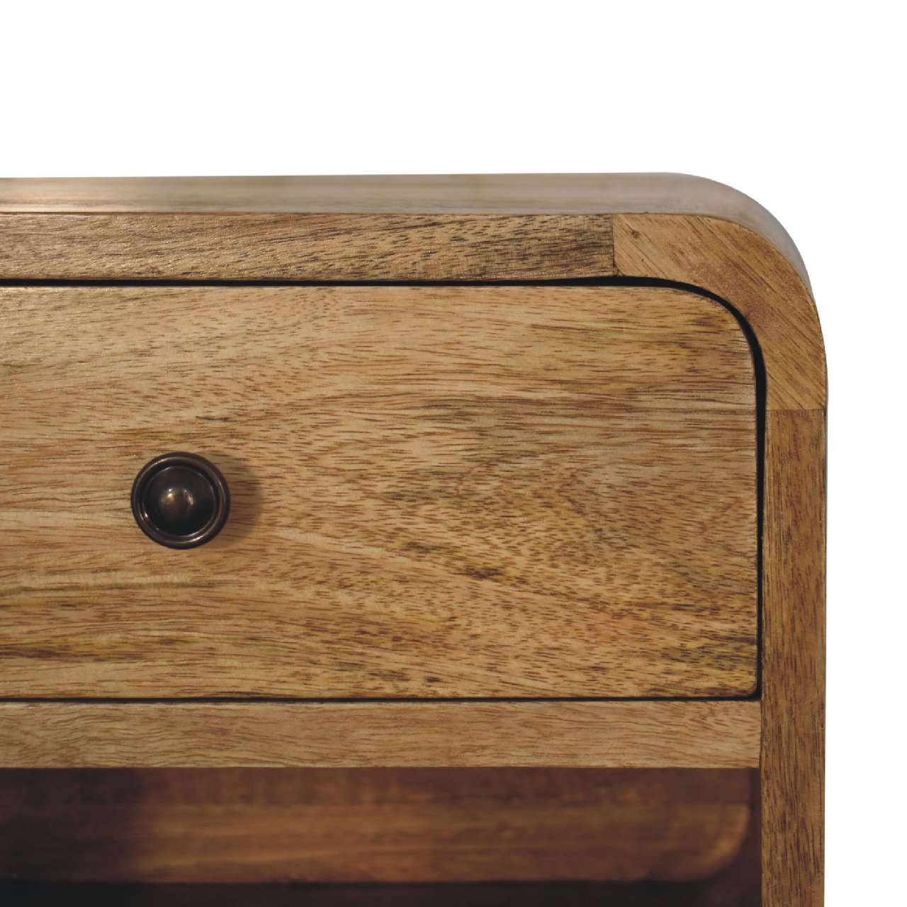 Mini Oak-ish Floating Open nightstand - Image 4