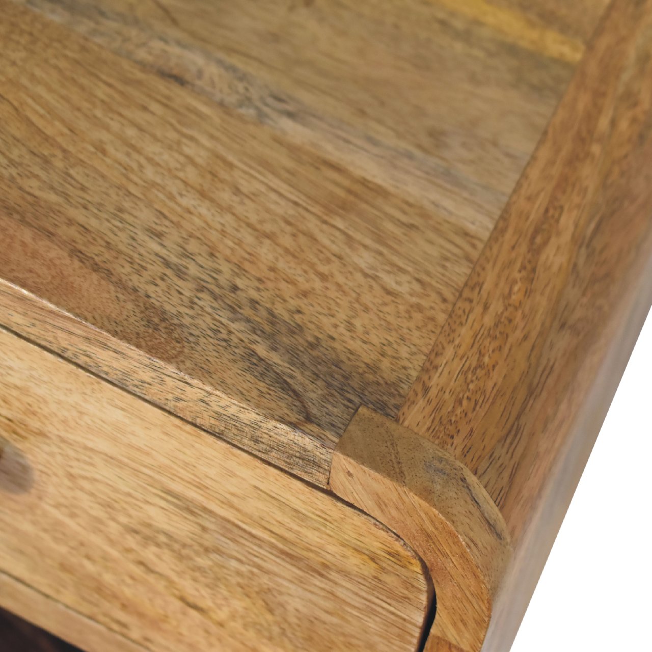 Mini Oak-ish Floating Open nightstand - Image 5