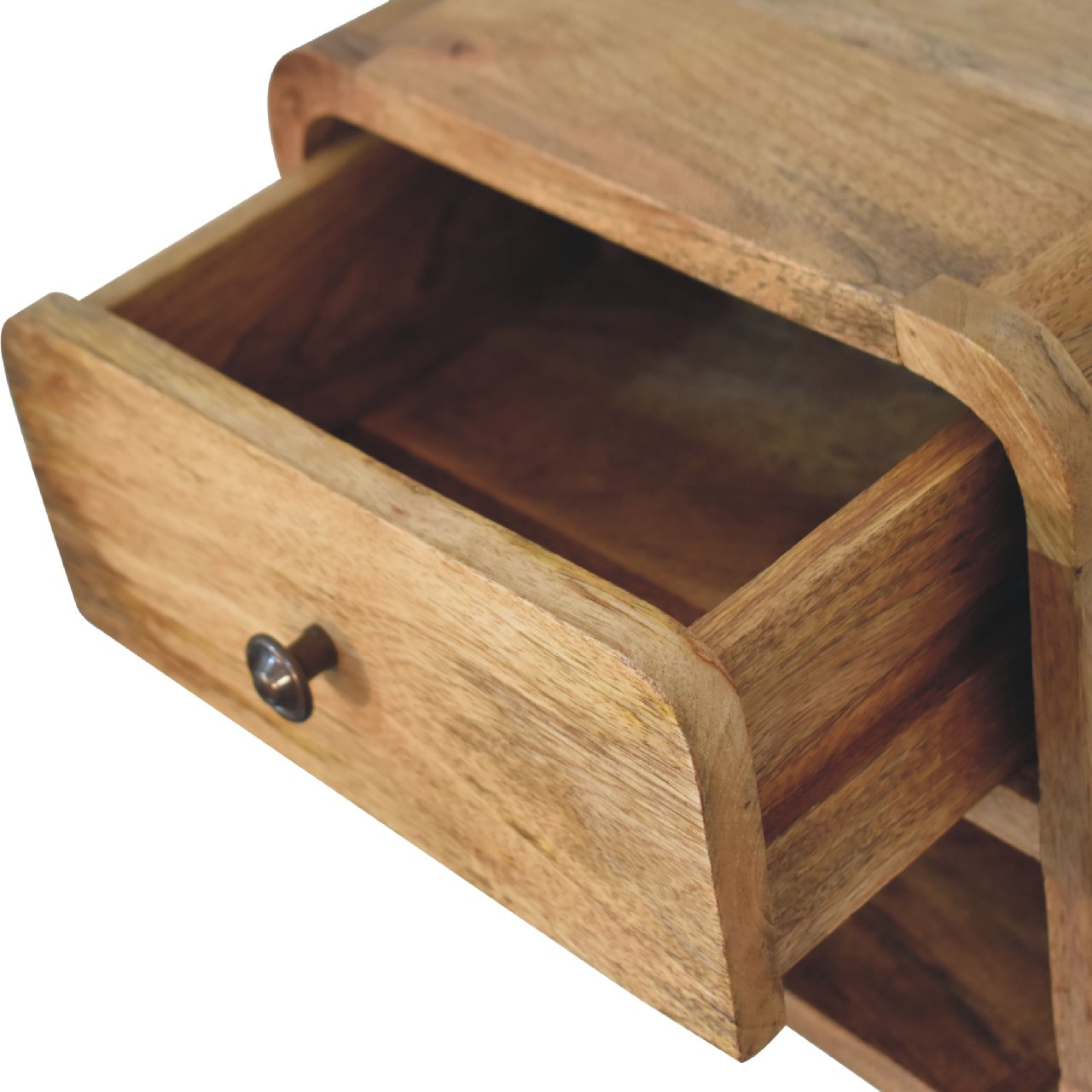 Mini Oak-ish Floating Open nightstand - Image 6