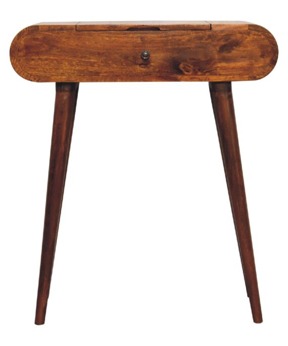 Mini Round Chestnut Fold Vanity
