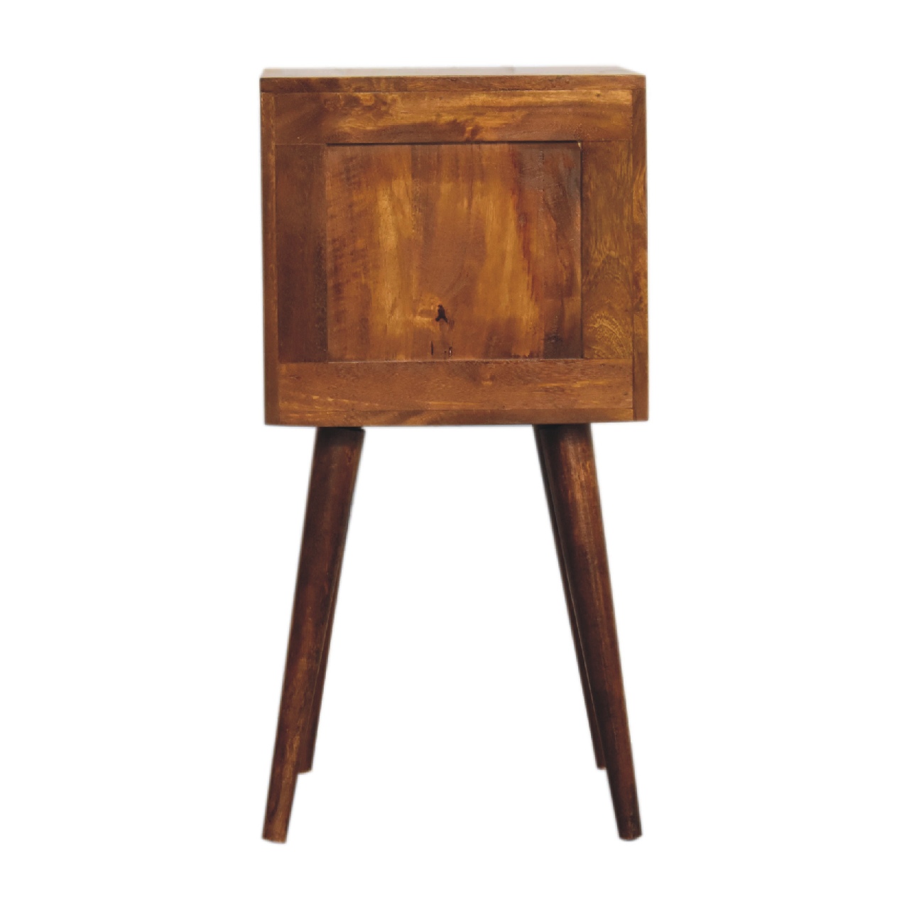Mini Chestnut Cube 2 Drawer nightstand - Image 8