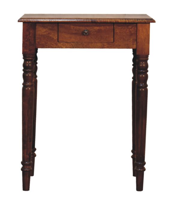 Chestnut Turned Leg Writing Desk