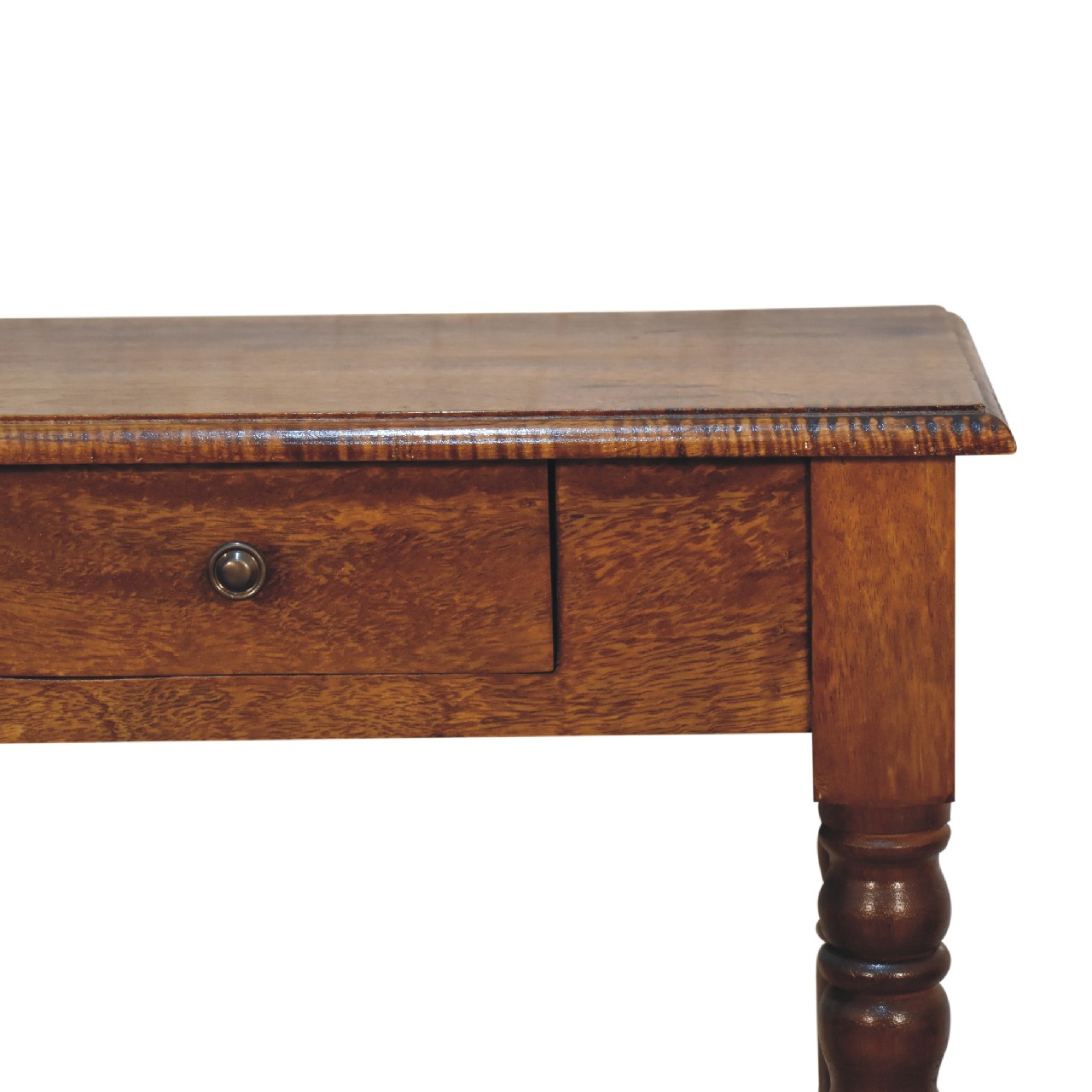 Chestnut Turned Leg Writing Desk - Image 4