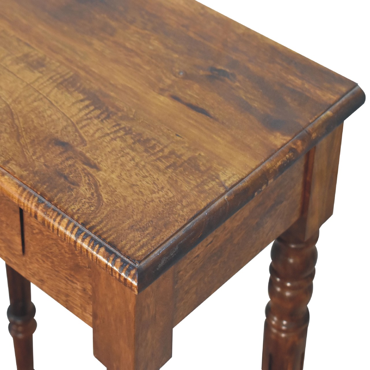 Chestnut Turned Leg Writing Desk - Image 5