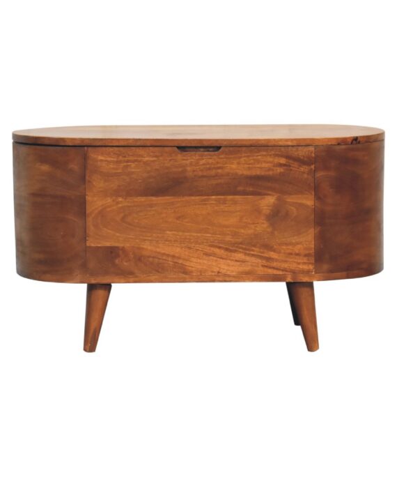 Rounded Lid up Blanket Box