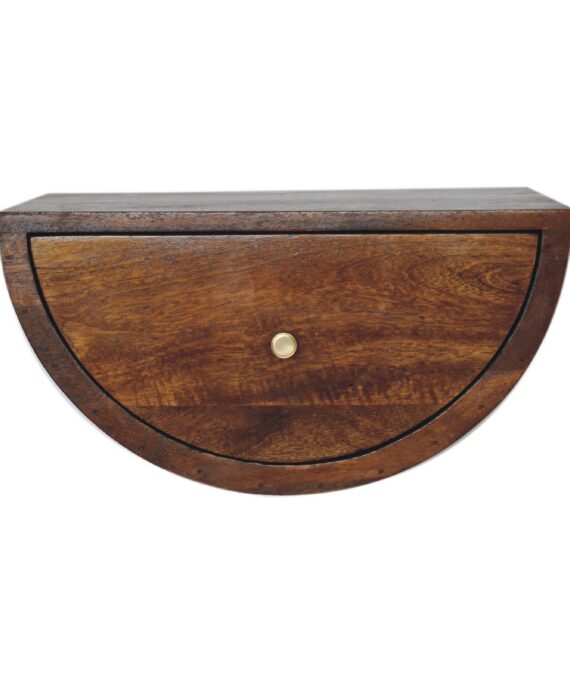 Chestnut Crescent Floating Nightstand