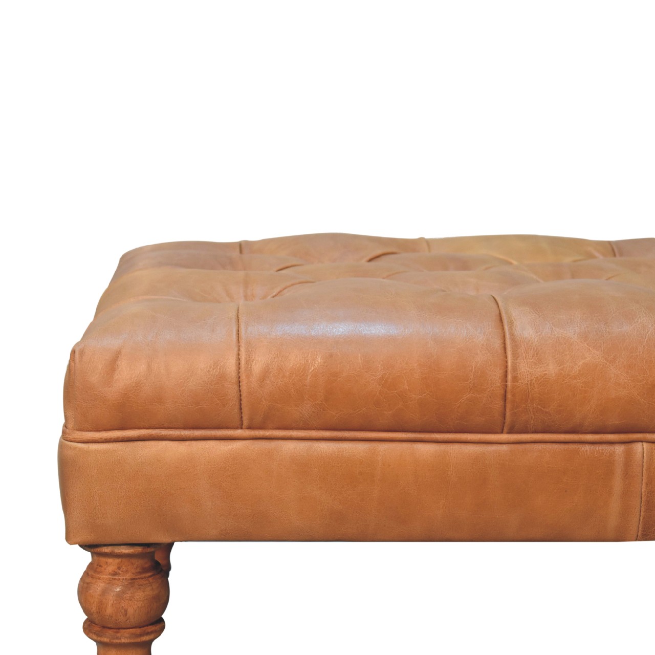 Buffalo Ottoman with Castor Legs - Image 4