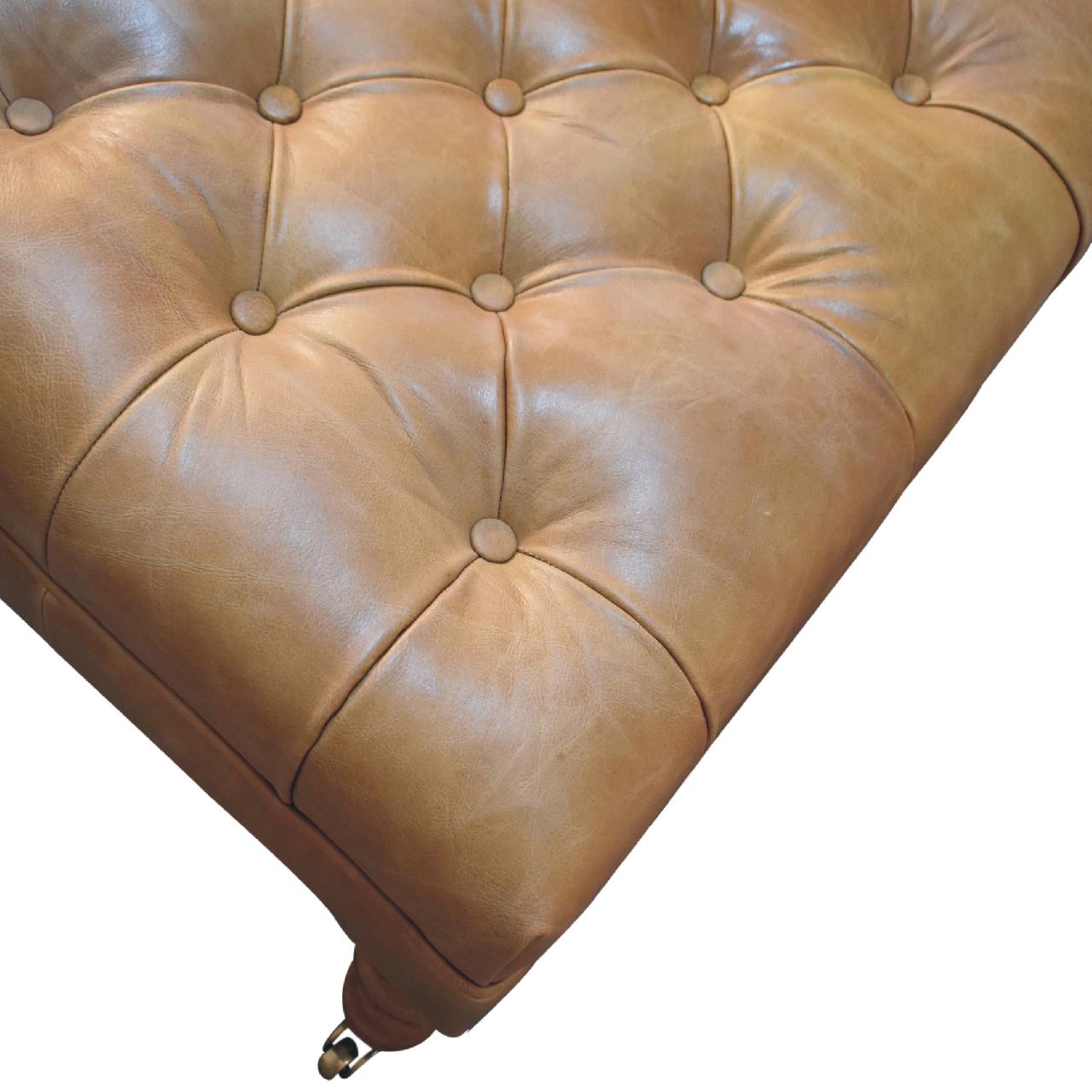 Buffalo Ottoman with Castor Legs - Image 5