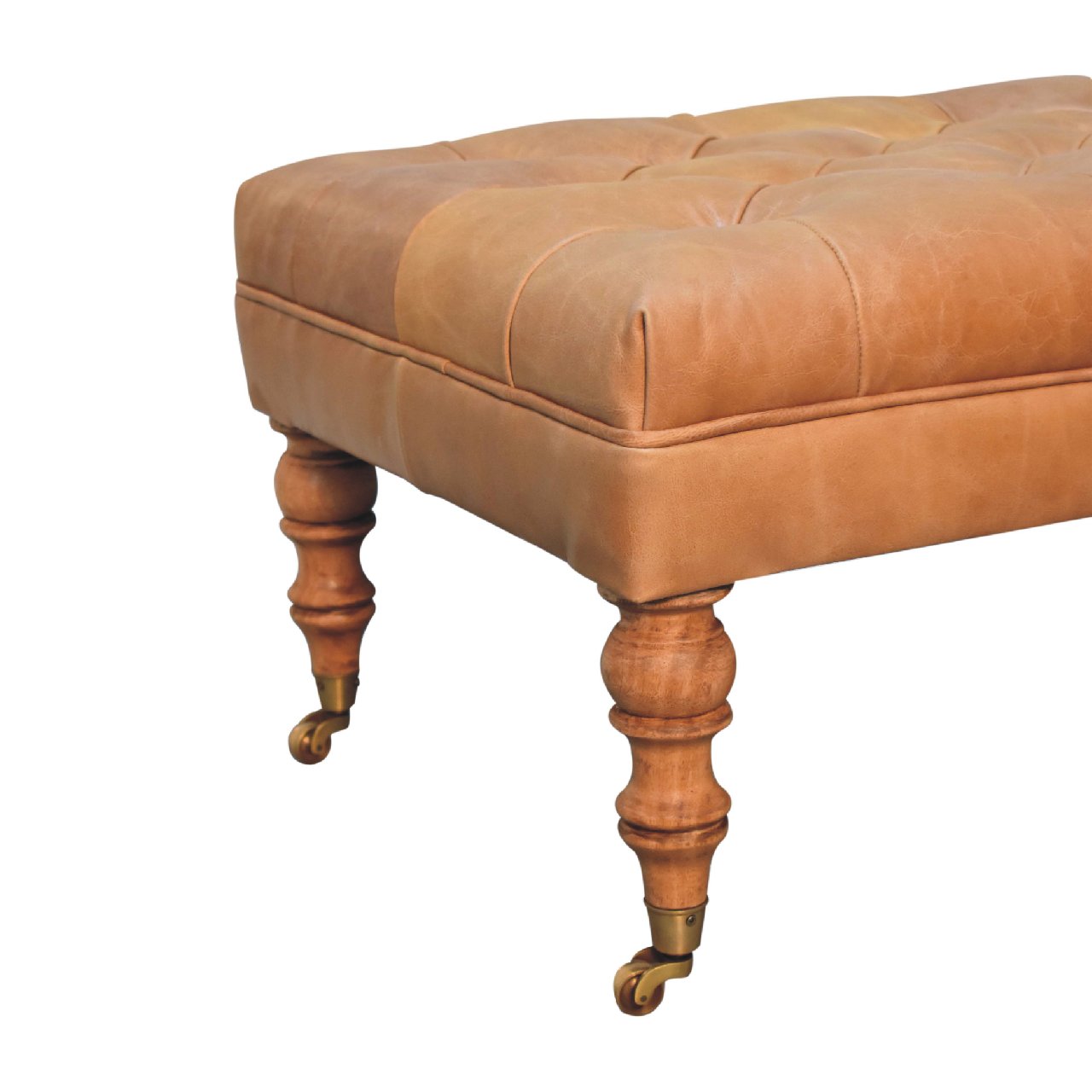 Buffalo Ottoman with Castor Legs - Image 6