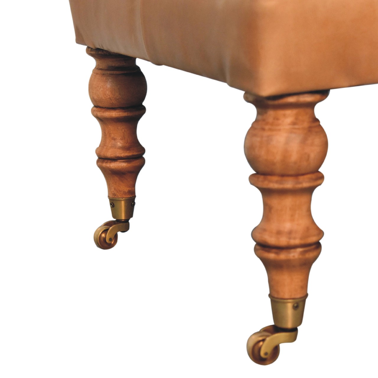 Buffalo Ottoman with Castor Legs - Image 7