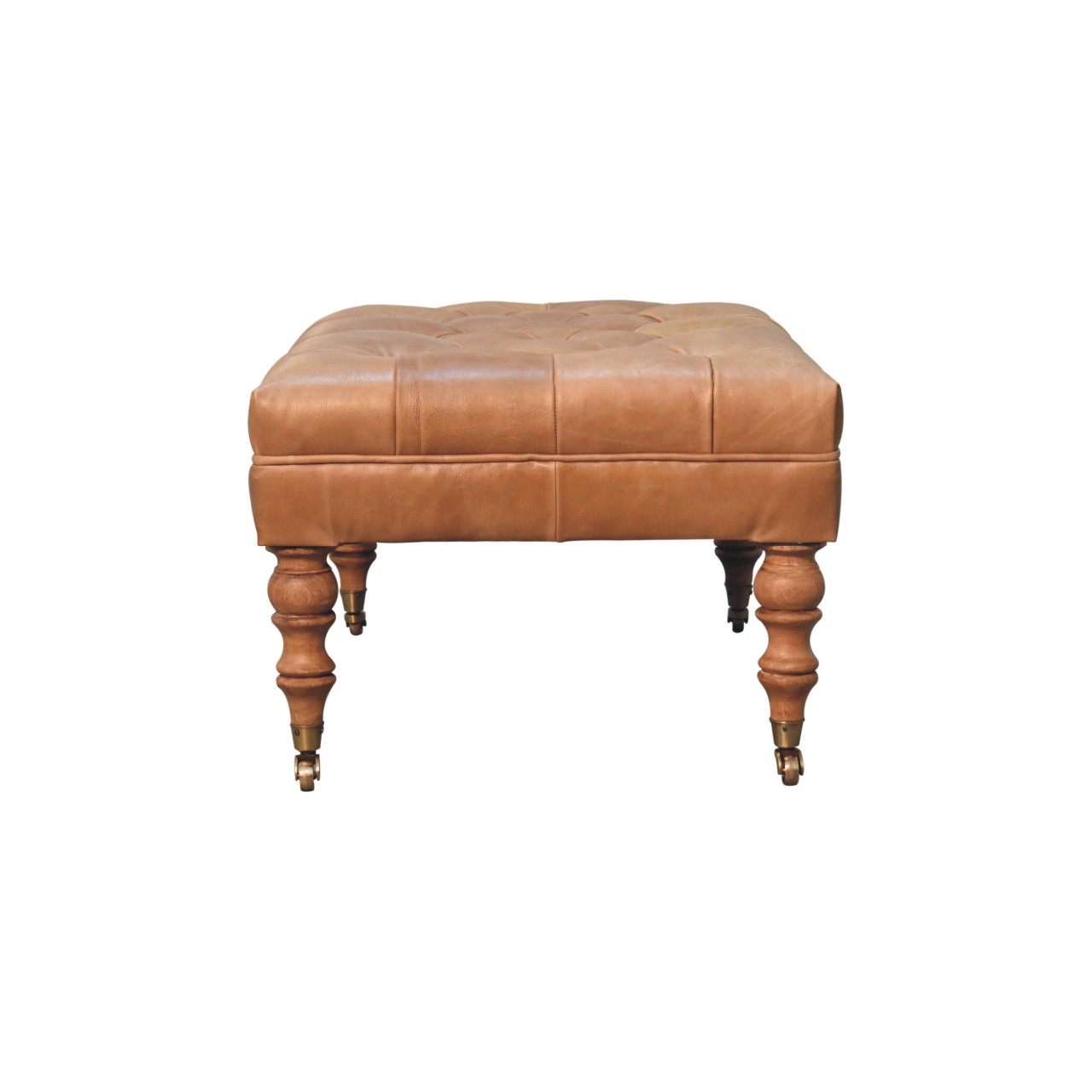 Buffalo Ottoman with Castor Legs - Image 8