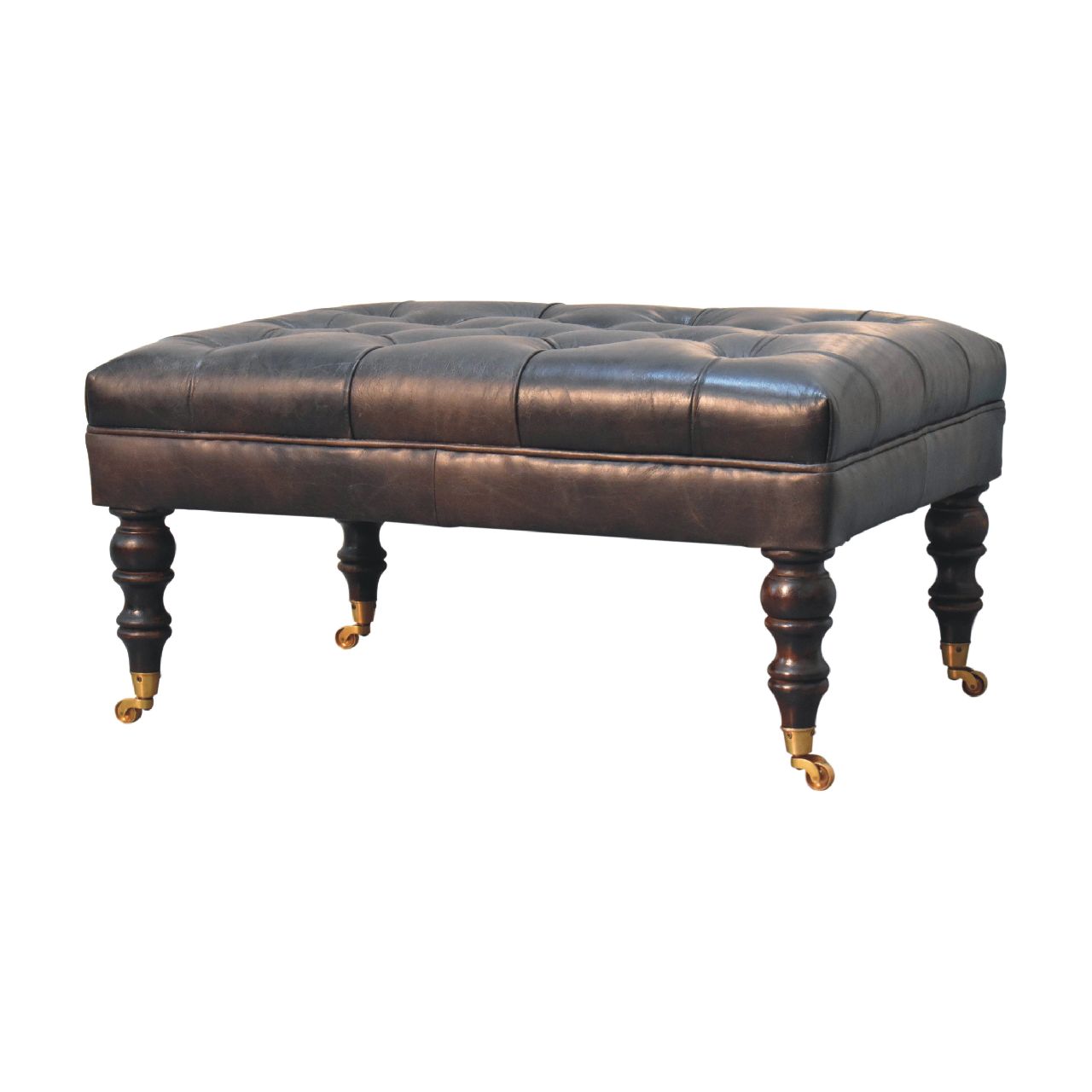 Buffalo Ottoman with Castor Legs - Image 10