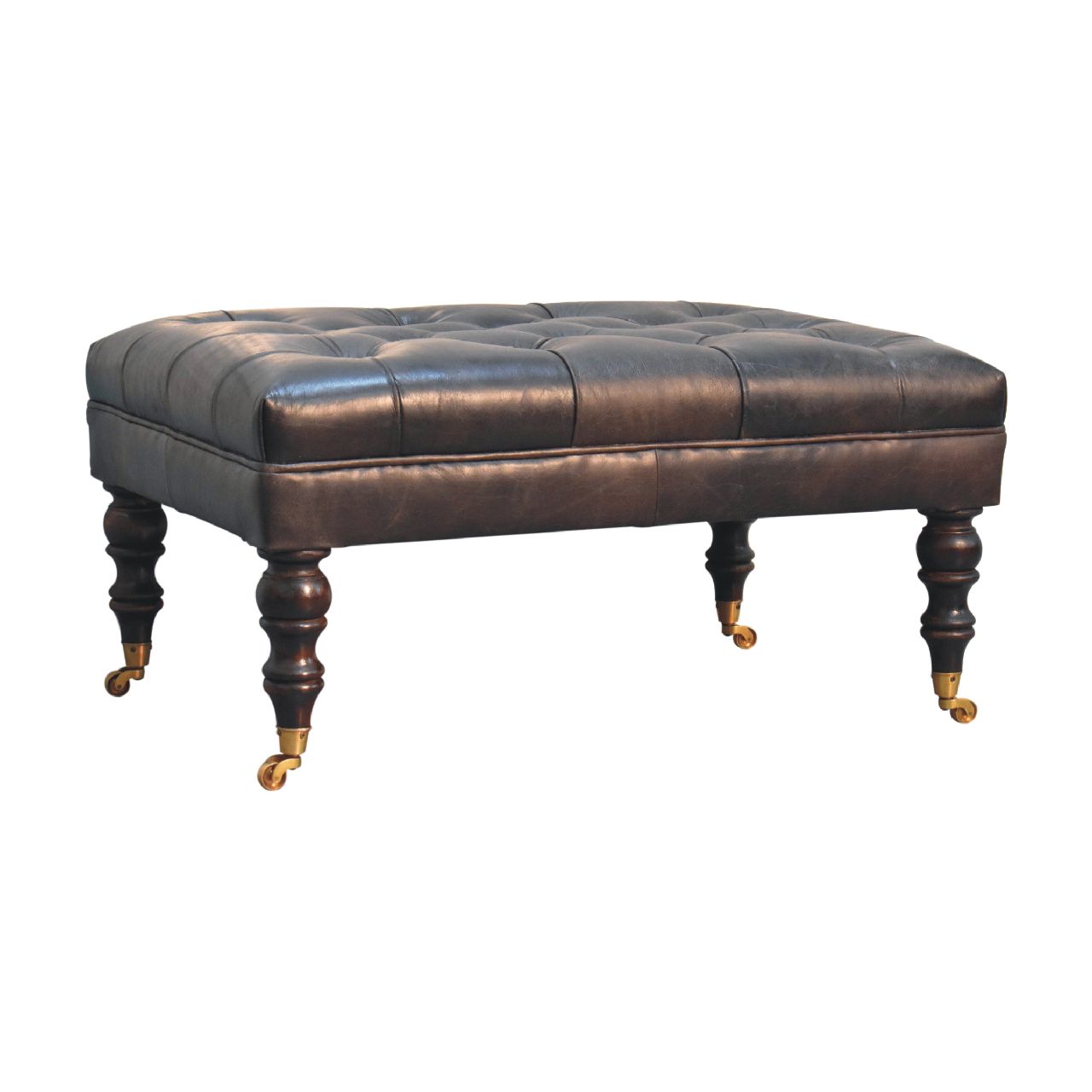 Buffalo Ottoman with Castor Legs - Image 11