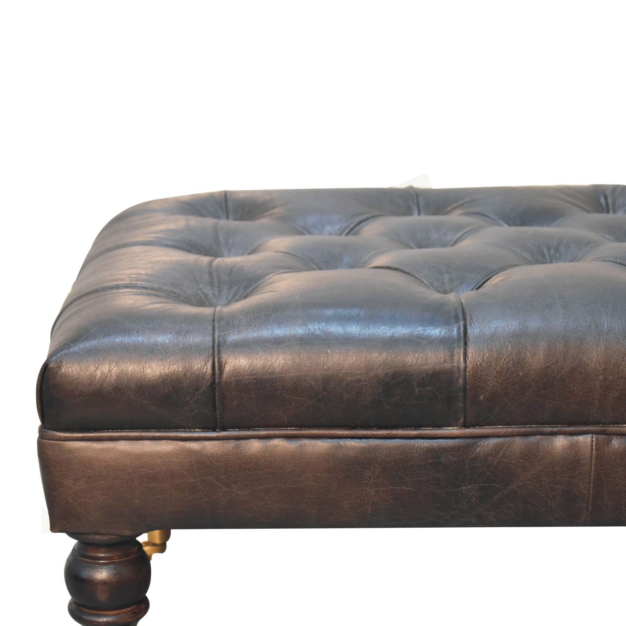Buffalo Ottoman with Castor Legs - Image 12