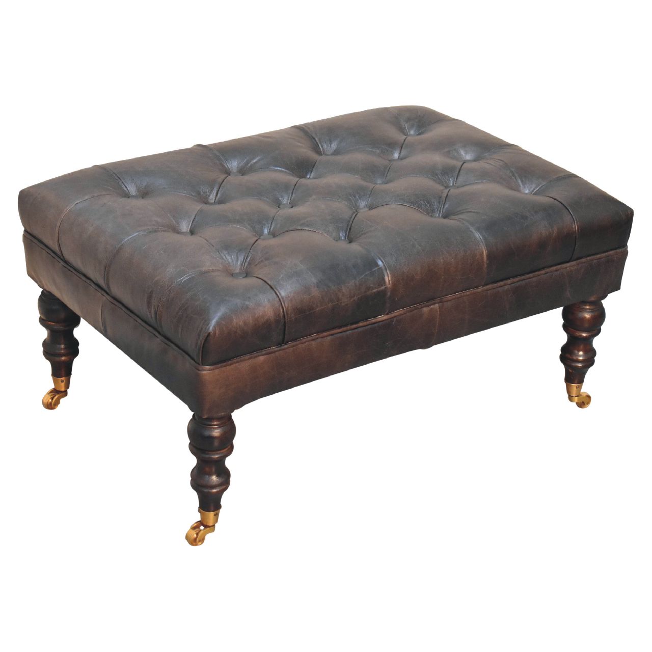 Buffalo Ottoman with Castor Legs - Image 13