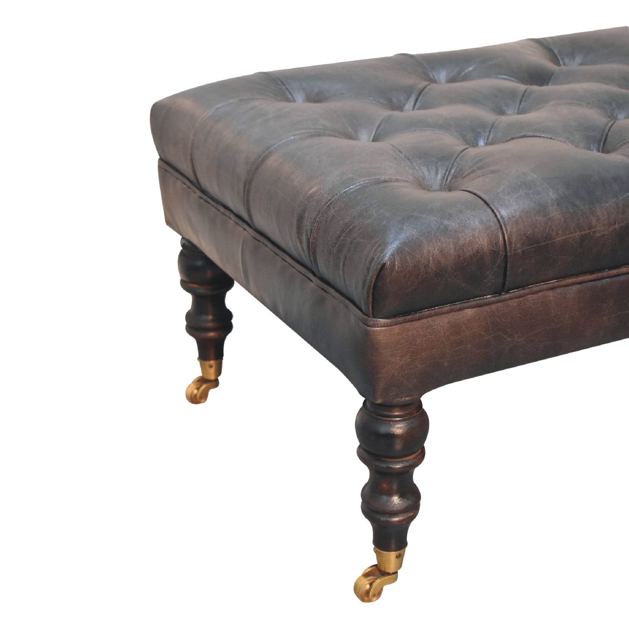 Buffalo Ottoman with Castor Legs - Image 15