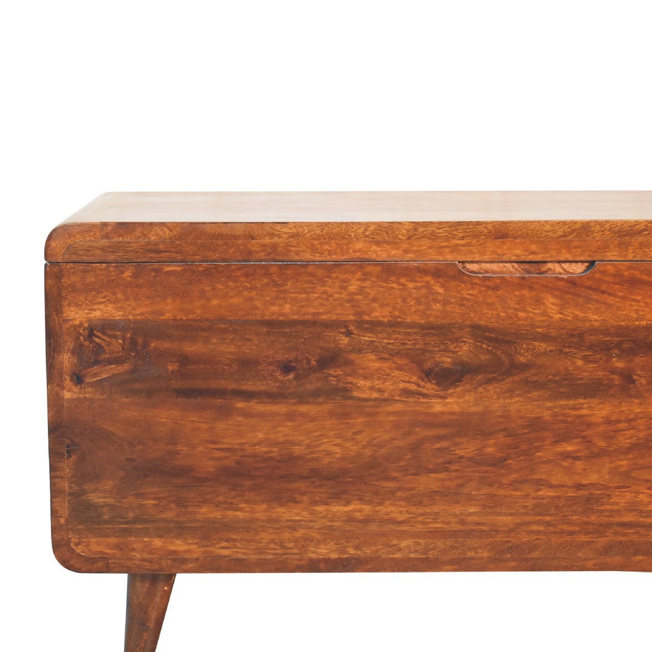 Curved Chestnut Blanket Box - Image 3