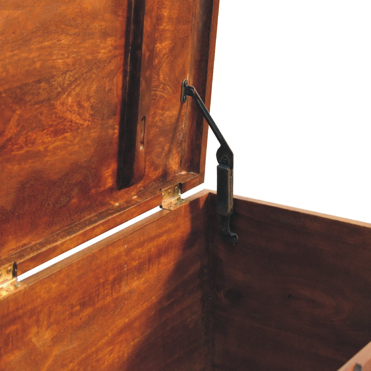 Curved Chestnut Blanket Box - Image 6