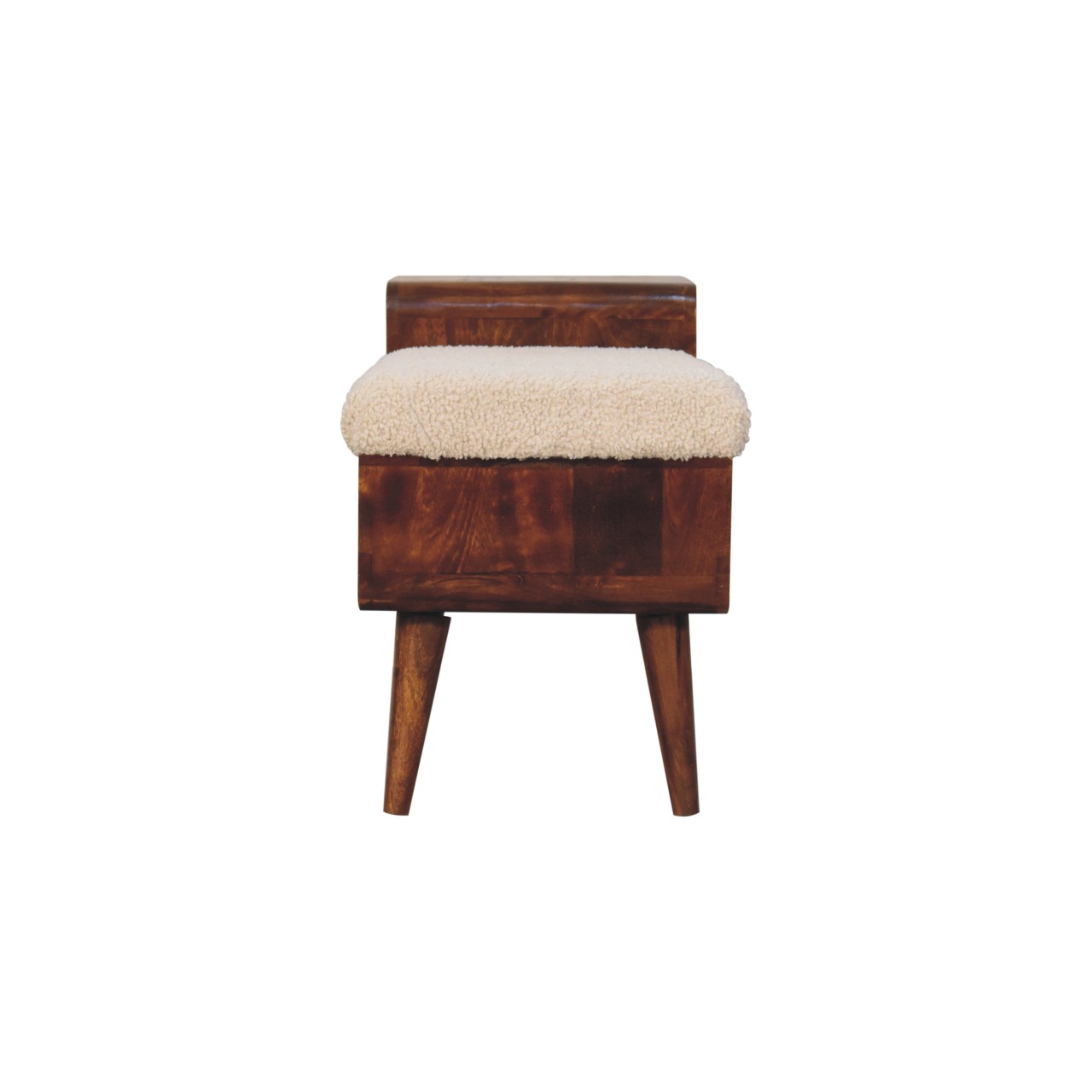 Boucle Carved Chestnut Telephone Table - Image 7