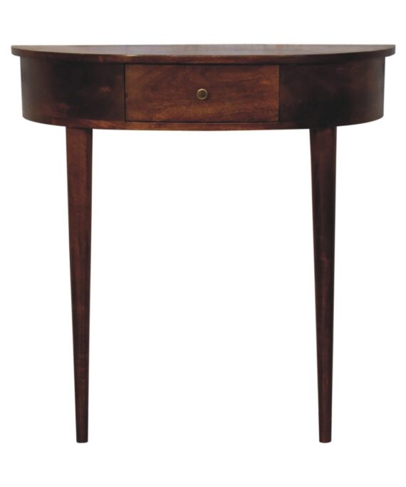 Backless Mounted Chestnut Console