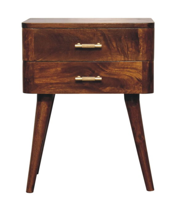 Chestnut T-Bar Nordic Nightstand