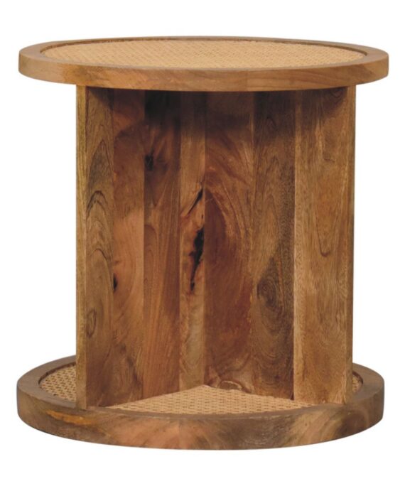 Close-knit Corner End Table