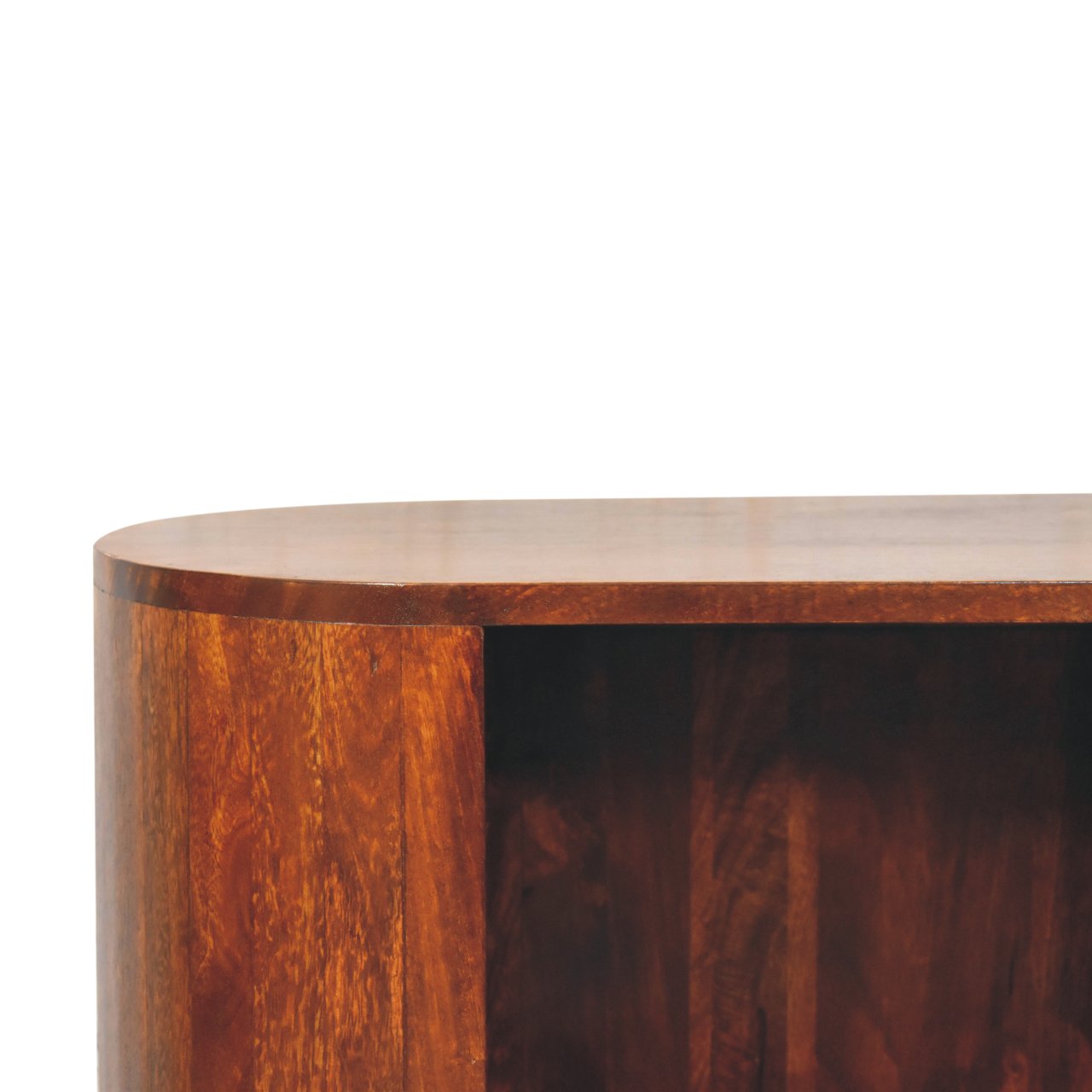 T-bar Cortez Chestnut Open Slot Cabinet - Image 4