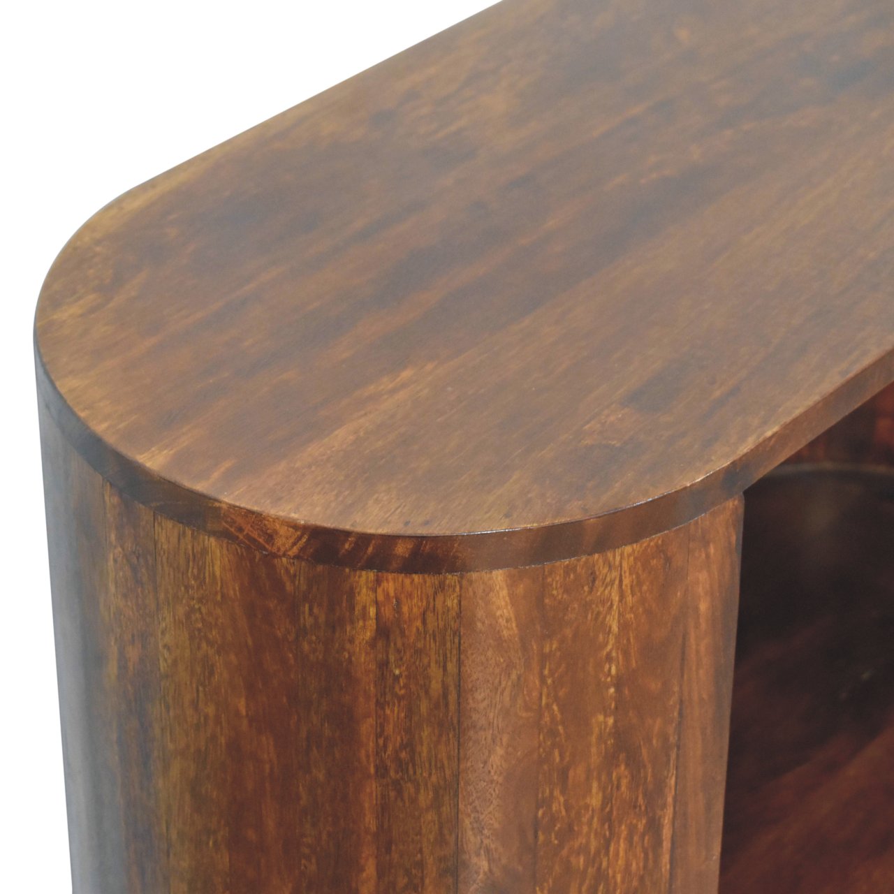 T-bar Cortez Chestnut Open Slot Cabinet - Image 5