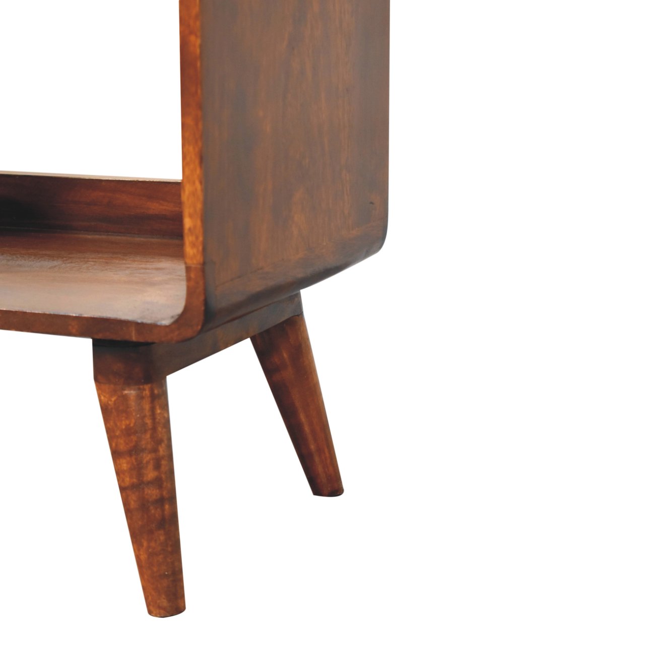 Curved Chestnut Double Slot Media Unit - Image 5