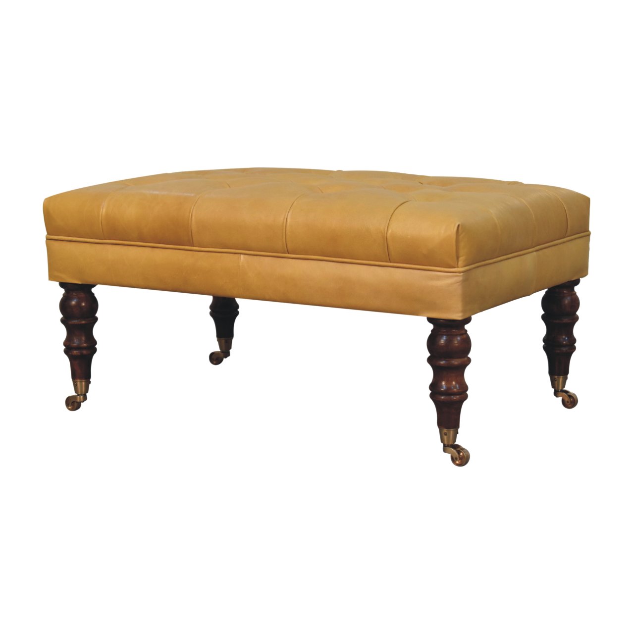 Buffalo Ottoman with Castor Legs - Image 18