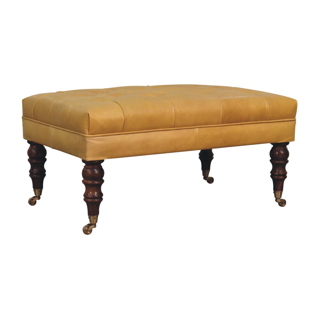 Buffalo Ottoman with Castor Legs - Image 19