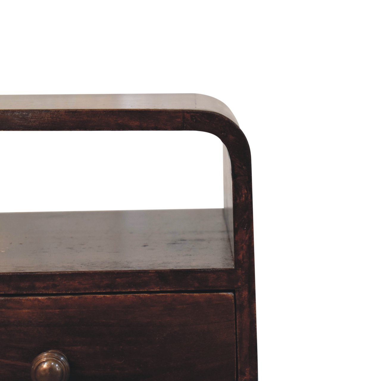Mini Curved Bedside with Open Slot - Image 12