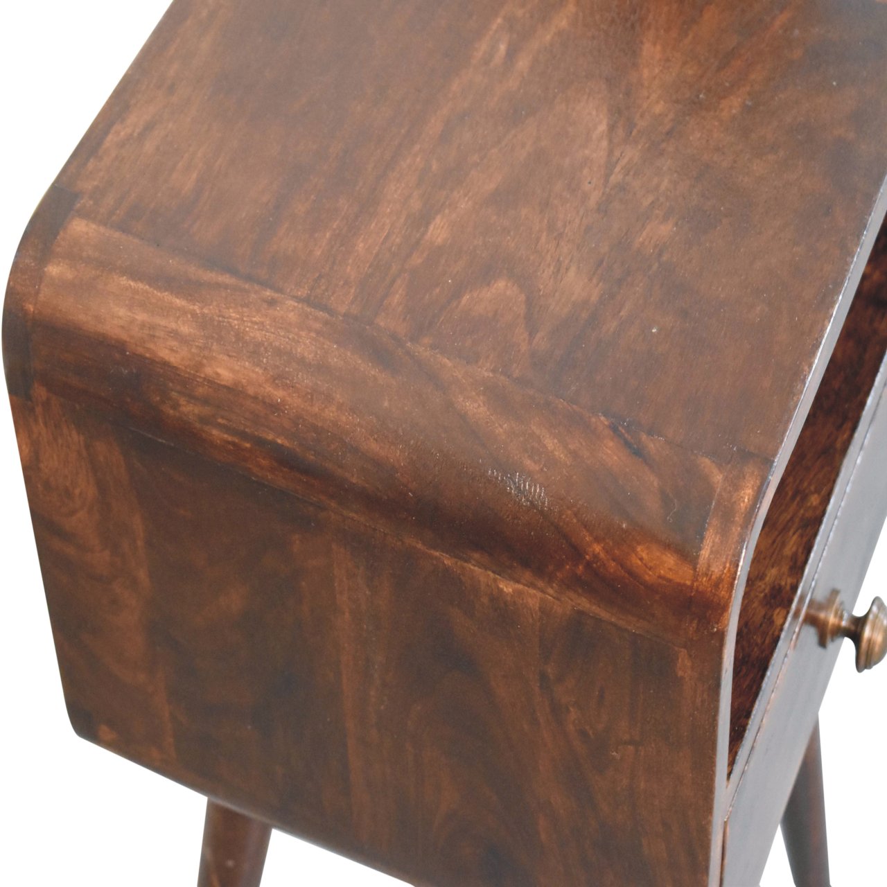 Mini Curved Bedside with Open Slot - Image 13