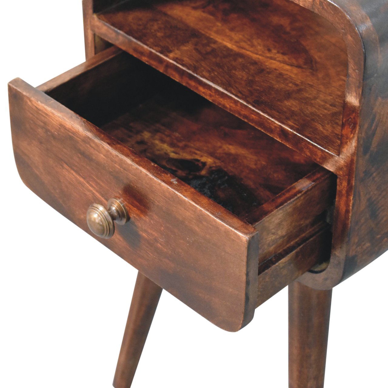 Mini Curved Bedside with Open Slot - Image 14