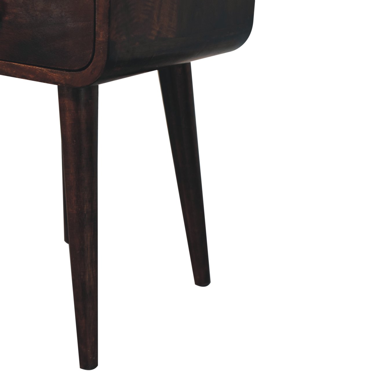 Mini Curved Bedside with Open Slot - Image 15