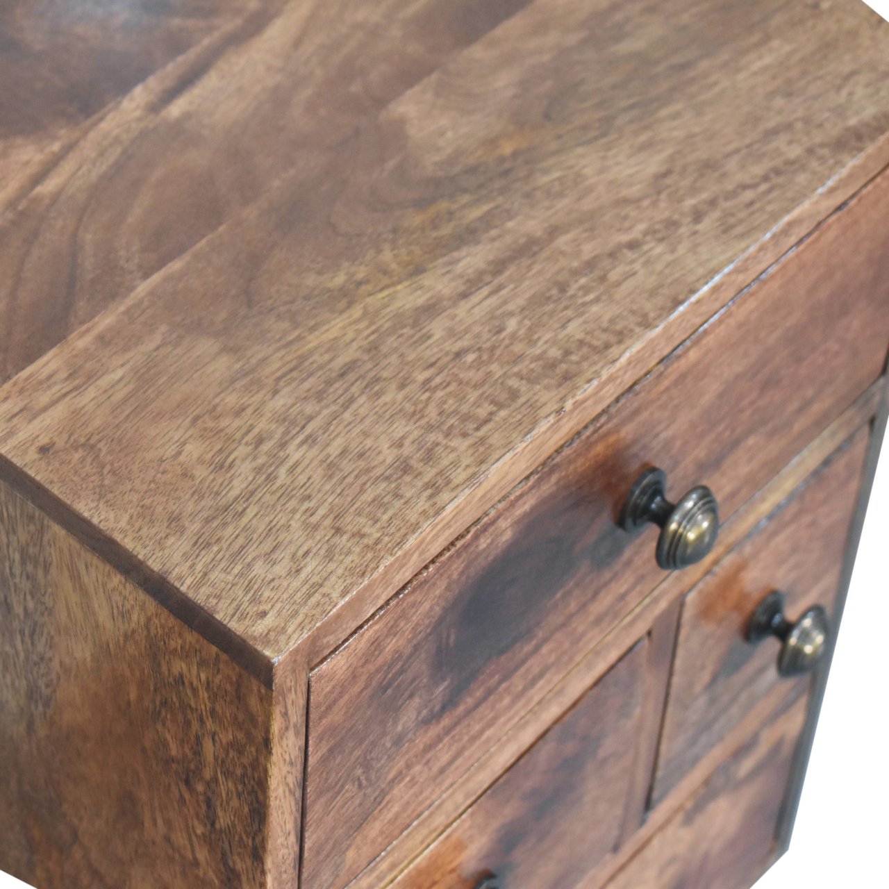 Honey Caramel Nordic Style 4 Drawer Multi Bedside - Image 5
