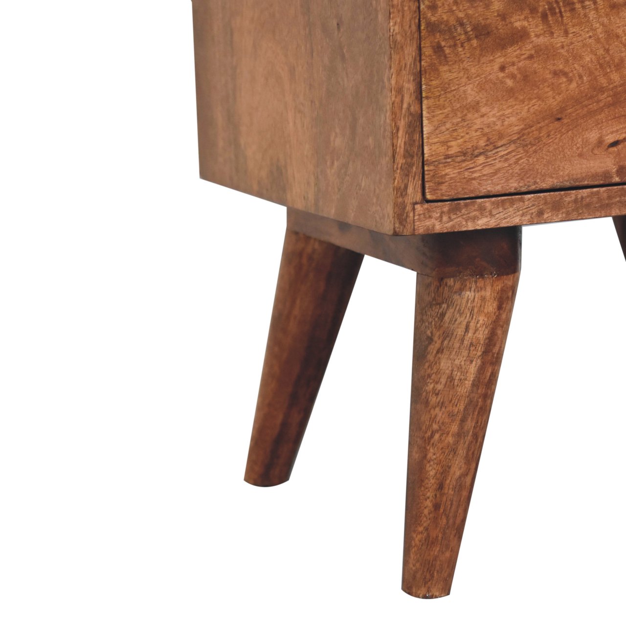 Honey Caramel Nordic Style 4 Drawer Multi Bedside - Image 7